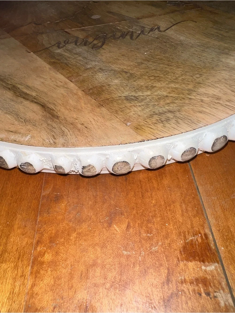 Mary Square Virginia State Wood Serving Board - Natural Wood Tones